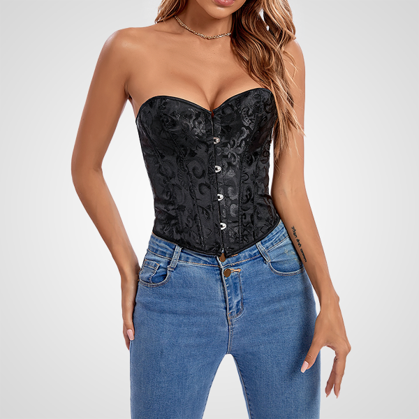 Bustier corset court noir moncorset
