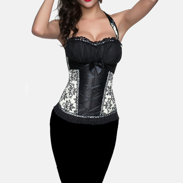 corset en dentelle victorien à bretelles moncorset