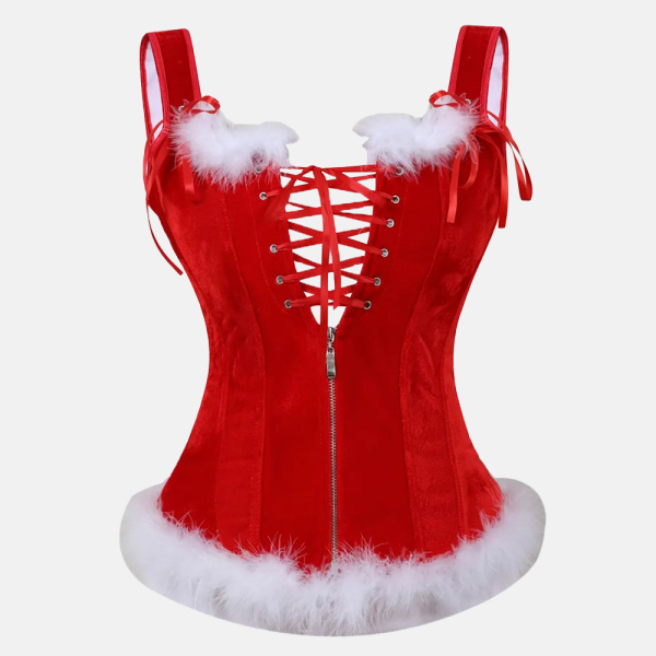 corset rouge style bustier moncorset Sexy Santa